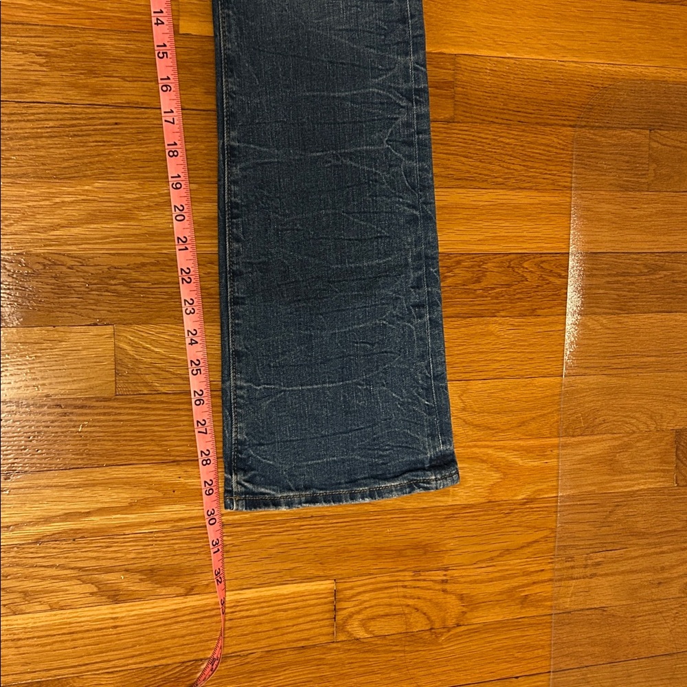 LOFT Dark Blue Flare Jeans - Picture 6 of 8